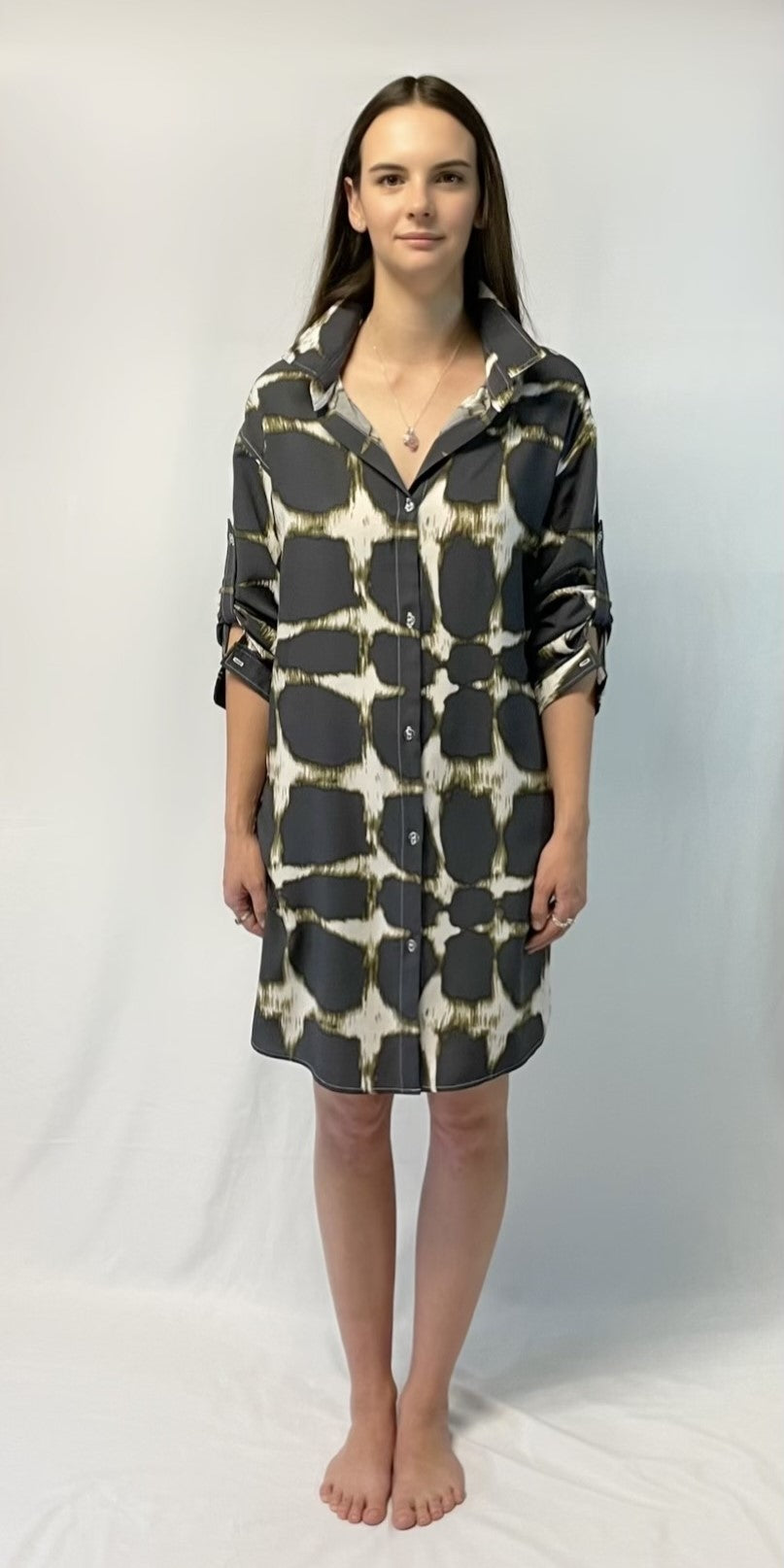 Fiji Mid-Length Shirt Dress