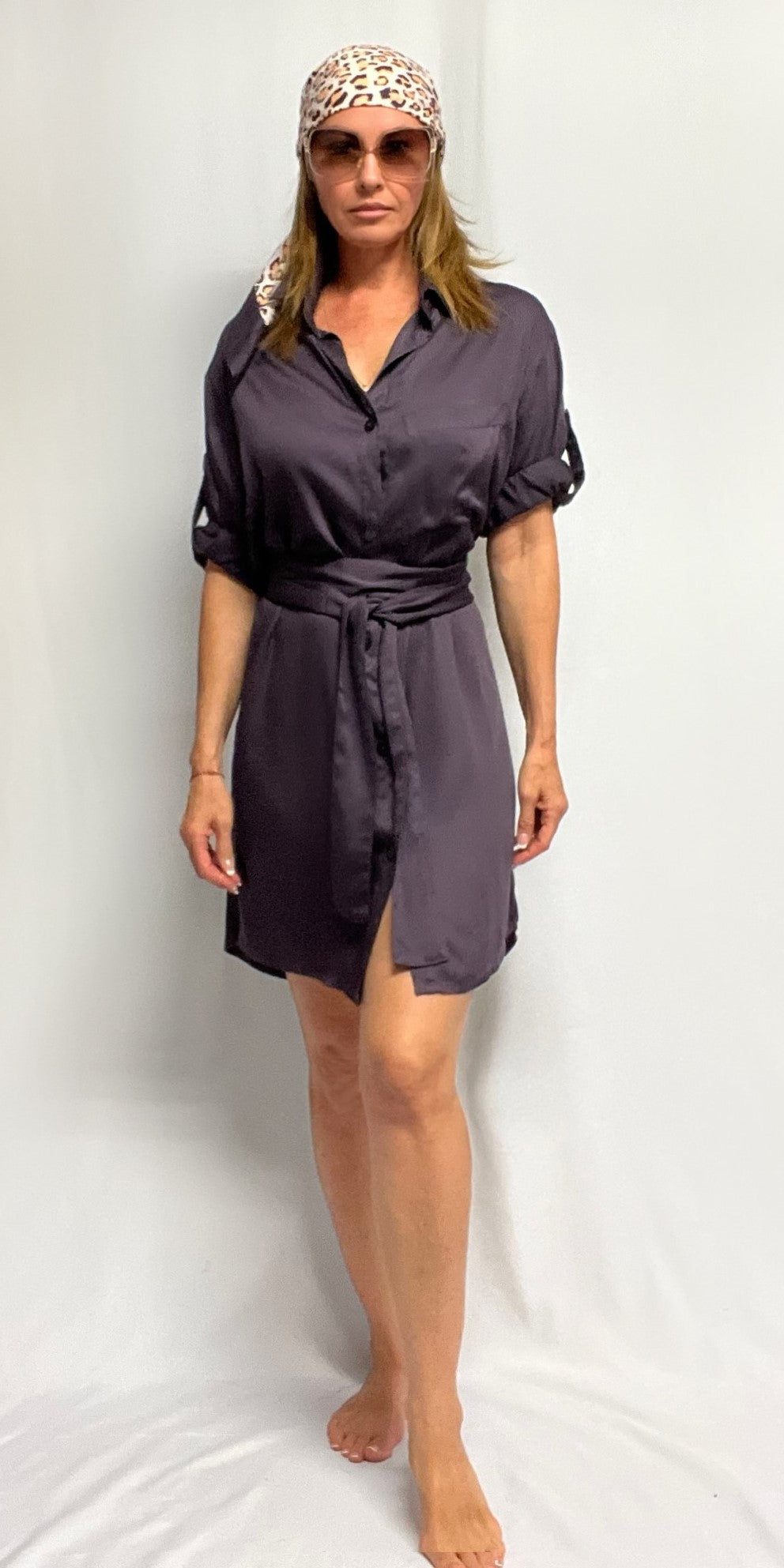 Midnight Shirt Dress