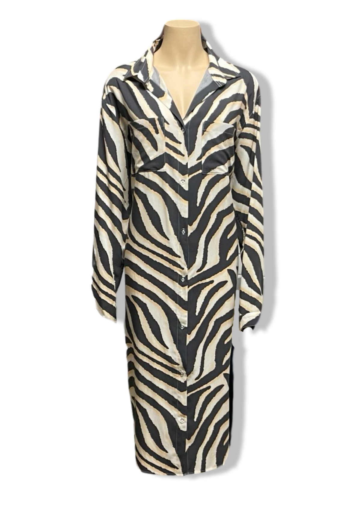 Africa 3/4 Length Shirt Dress